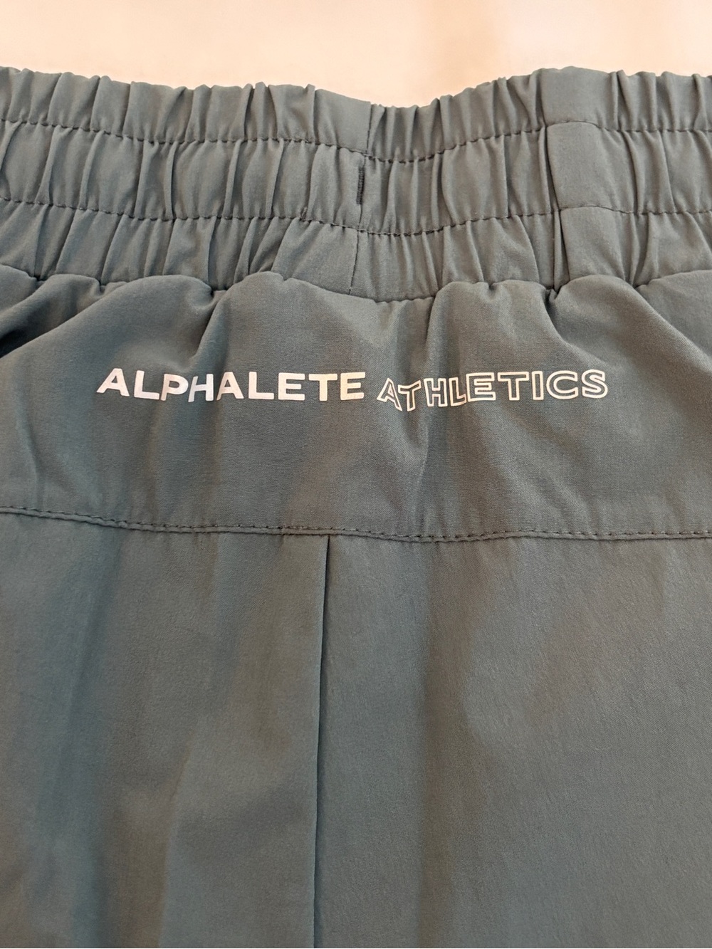 Alphalete Dark Green Women’s Running Shorts - Picture 3 of 6